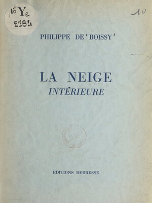 cover image of La neige intérieure
